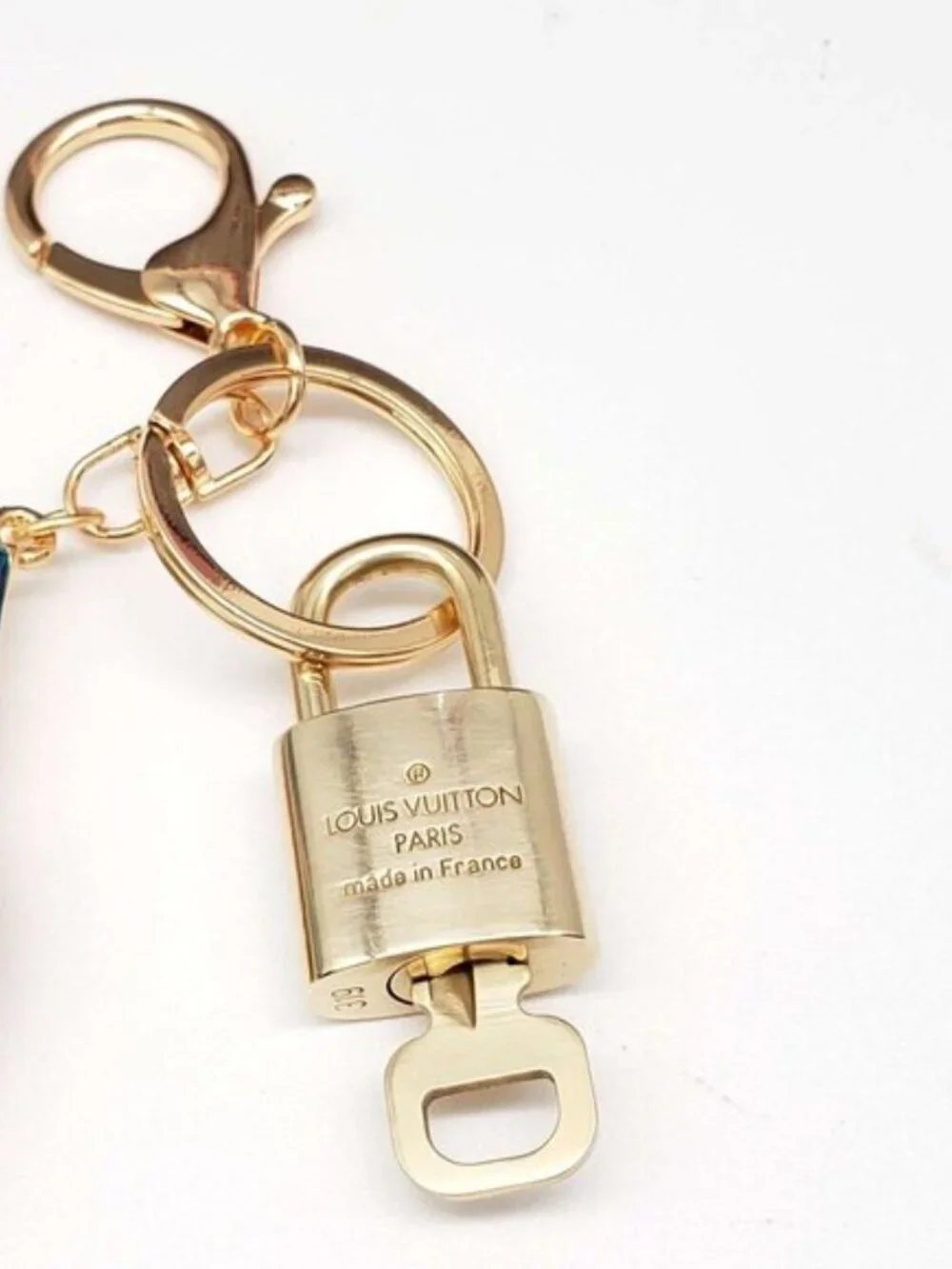 Louis Vuitton Authentic Gold Lock 🔒 Unbranded Shoe Keychain Charm for Bags